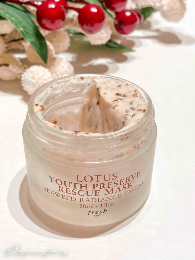 fresh beauty lotus youth preserve rescue mask review